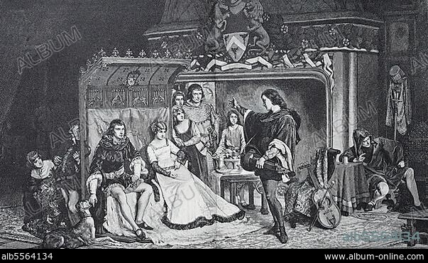 Das Lied von Roland ist ein episches Gedicht, das auf der Schlacht am Roncevaux-Pass im Jahr 778 basiert, Rolandslied, Historisch, digitale Reproduktion einer Originalvorlage aus dem 19. Jahrhundert.