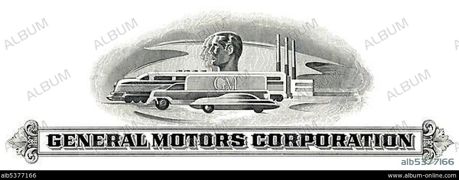 Historic share certificate, General Motors Corporation, GM, car company, Delaware, 1982, USA, North America.