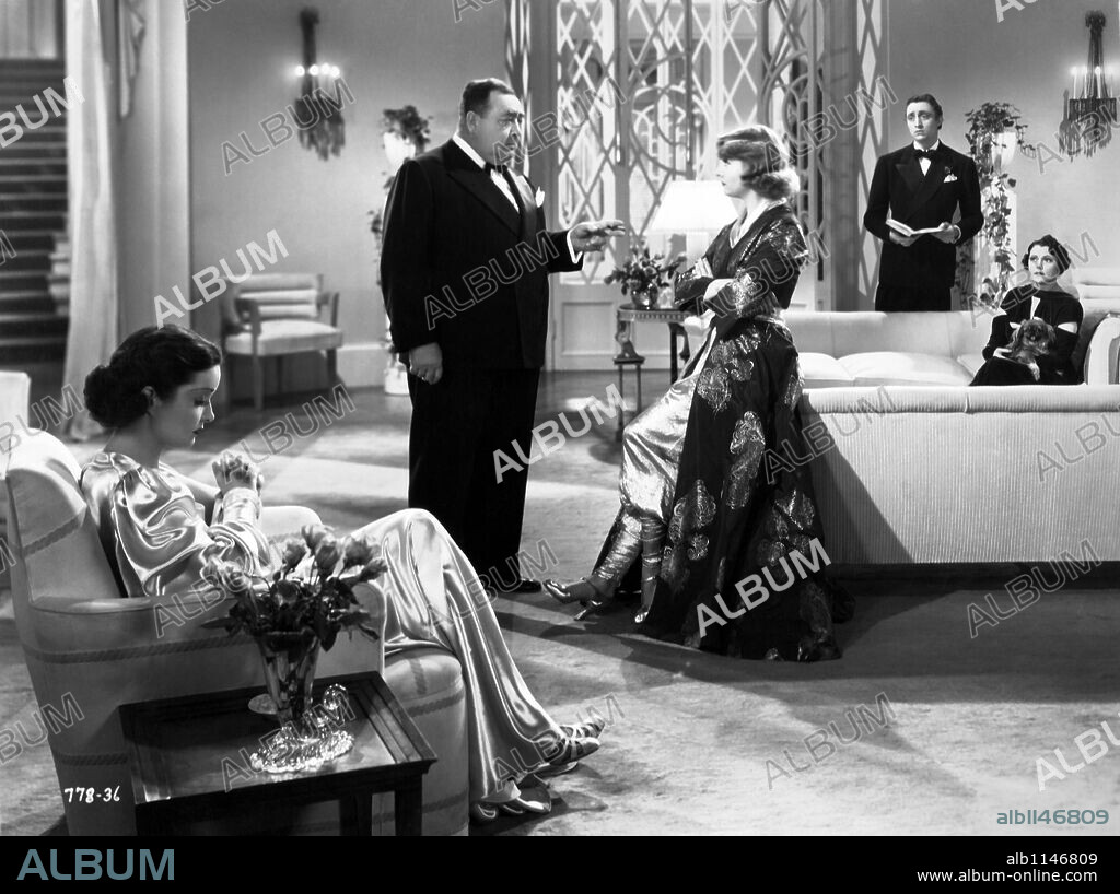 ALICE BRADY, CAROLE LOMBARD, EUGENE PALLETTE, GAIL PATRICK and MISCHA AUER in MY MAN GODFREY, 1936, directed by GREGORY LA CAVA. Copyright UNIVERSAL PICTURES.