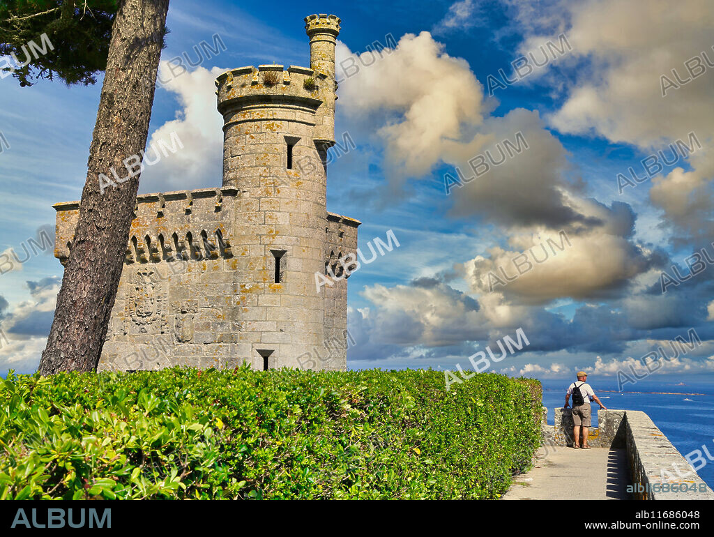 Monterreal castle, Baiona, Pontevedra, Galicia, Spain.