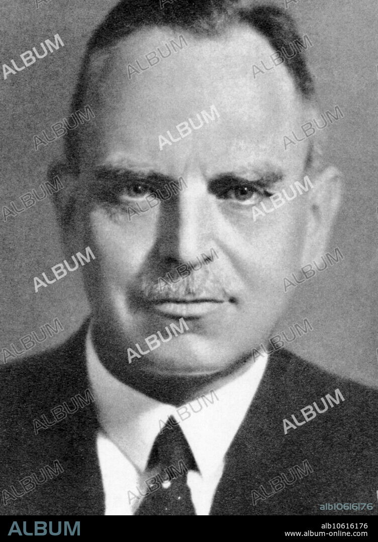 Otto Hahn (1879-1968), German chemist, Nobel Laureate and discoverer of nuclear fission and a pioneer in the fields of radioactivity and radiochemistry. He is regarded as "the father of nuclear chemistry". Hahn was a courageous opposer of Jewish persecution by the Nazis and after World War II he became a passionate campaigner against the use of nuclear energy as a weapon. Hahn's family wanted him to be an architect, but he was eventually allowed to study chemistry at Marburg. After his doctorate, Hahn studied with Ramsay in London then Rutherford in Canada. He returned to Germany in 1910. It was in the 1930s that he did his most important work. On bombarding uranium nuclei with slow neutrons, he detected the production of barium rather than the radium he expected. Against the knowledge of the day, he suggested that the nucleus had been split. He reluctantly published in 1938, and received the 1944 Nobel Prize for Chemistry.