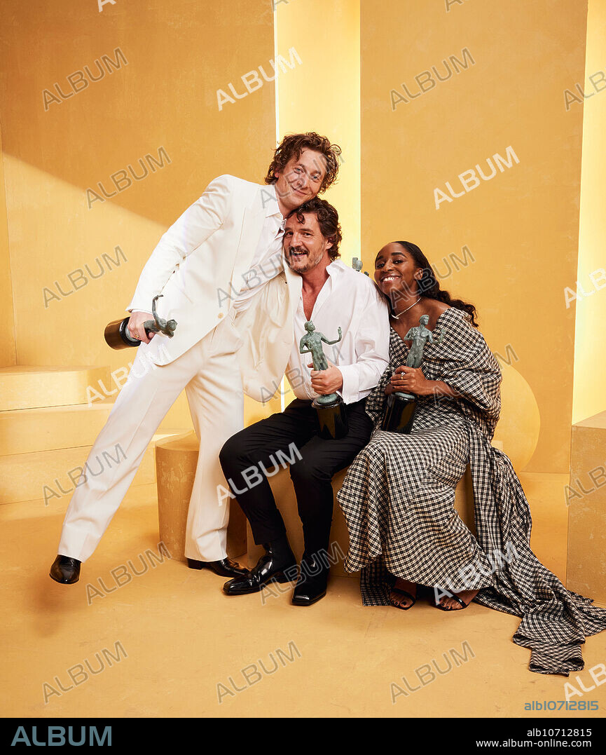 Jeremy Allen White, Pedro Pascal and Ayo Edebiri.