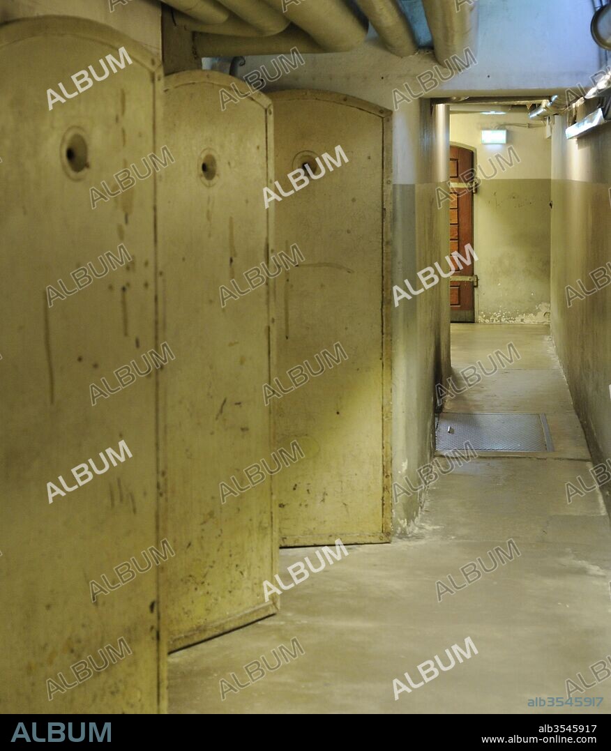 National Socialism Documentation Center. Memorial Museum of the Gestapo Prison in the EL-DE House. Founded in 1979. It was the central office of the secret police of the State (Gestapo) between 1935 and 1945. Detail of the prison on the basement. Cologne. Germany.