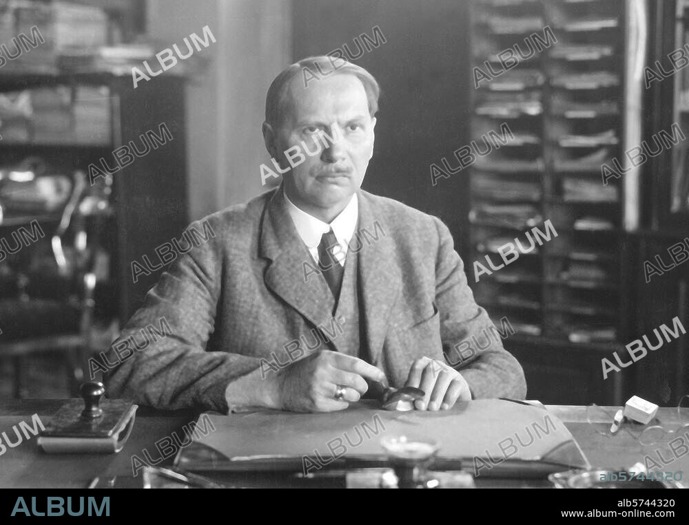 Kaplan, Viktor österr. Ingenieur, konstruierte 1912. die Kaplan-Turbine. Mürzzuschlag, Steiermark 27.11.1876 - Unterach, Attersee 23.8.1934. Porträtaufnahme, undat.