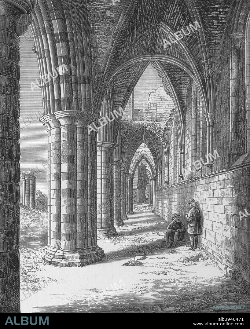 'North Aisle', Whitby Abbey, c1880, (1897). From The Ruined Abbeys of Britain by Frederick Ross. [William Mackenzie, London, 1897].