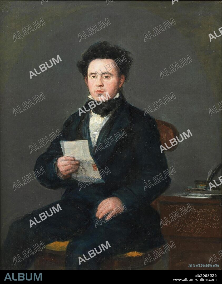 Francisco de Goya y Lucientes / 'Juan Bautista de Muguiro', 1827, Escuela Española, Óleo sobre Lienzo, 103 cm x 85 cm, P02898.