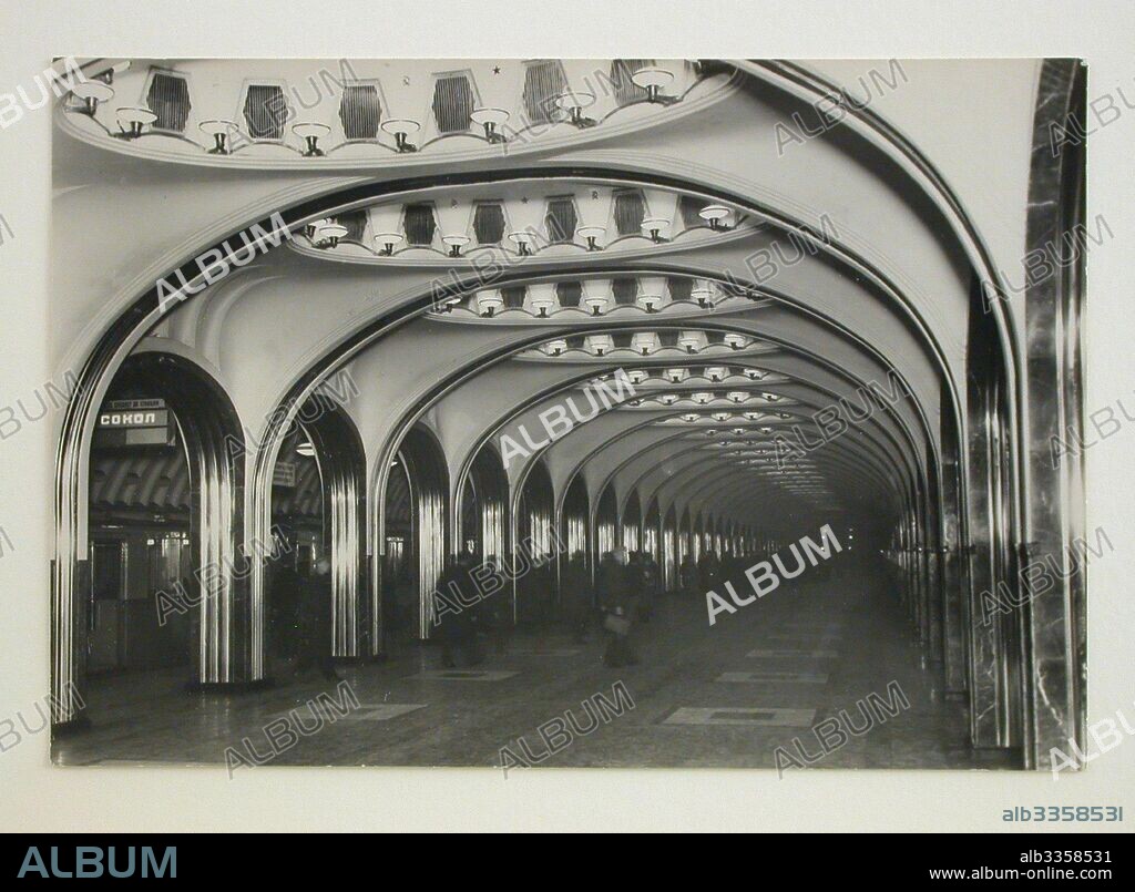 HANNES MEYER. Mayakovskaya Moscow Metro station.