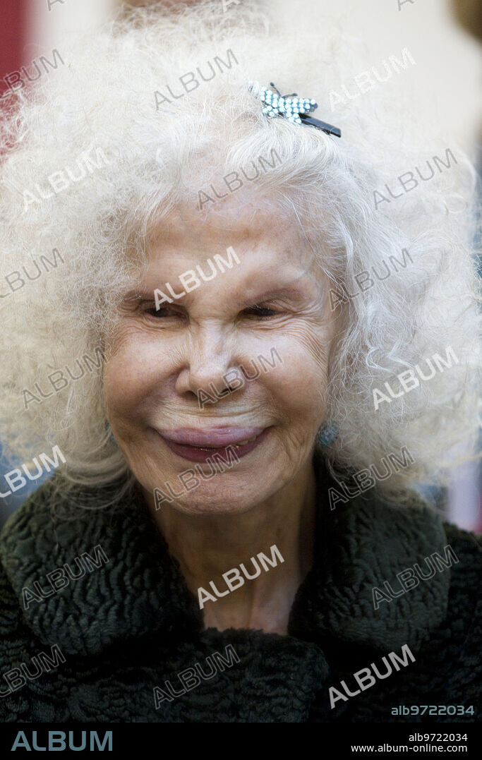 Madrid 12-11-2013 The Duchess of Alba visits a painting exhibition based on her life.... Photo: Angel de Antonio... ARCHDC.