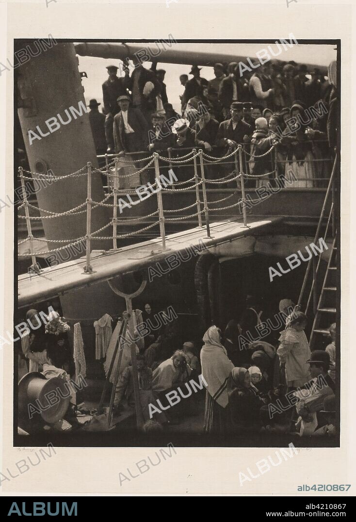 The Steerage. Alfred Stieglitz; American, 1864-1946. Date: 1907. Dimensions: 31.9 x 25.8 cm (image); 39.7 x 28 cm (paper); 42.7 x 30.7 cm (mount). Photogravure. Origin: United States.