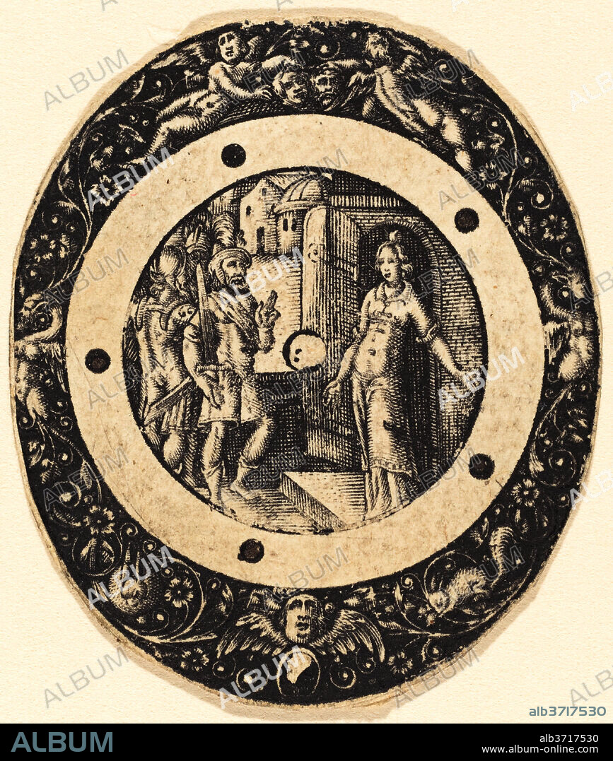 ANTOINE JACQUARD. Lucretia?. Medium: engraving.