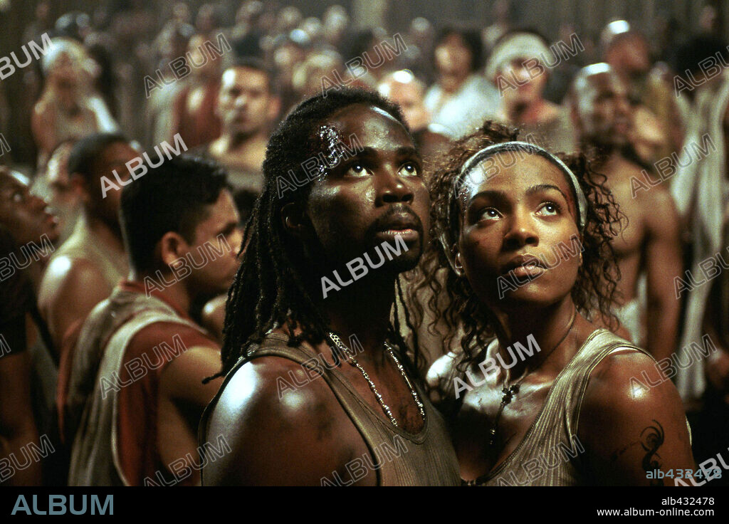HAROLD PERRINEAU JR und NONA M. GAYE in MATRIX REVOLUTIONS, 2003 (THE MATRIX REVOLUTIONS), unter der Regie von ANDY WACHOWSKI und LARRY WACHOWSKI. Copyright WARNER BROS. PICTURES.