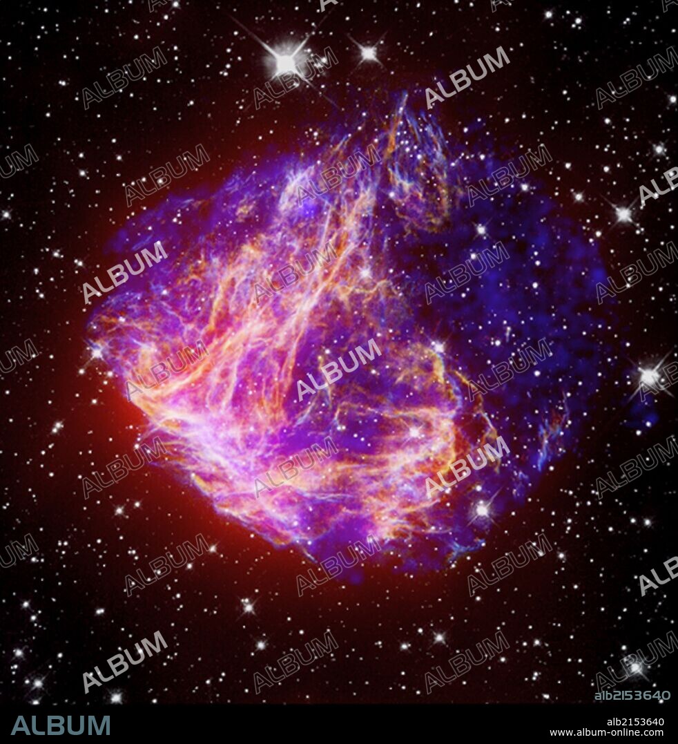 N49, the brightest supernova remnant in optical light in the Large Magellanic Cloud. (Photo by: Universal History Archive/UIG via Getty Images).