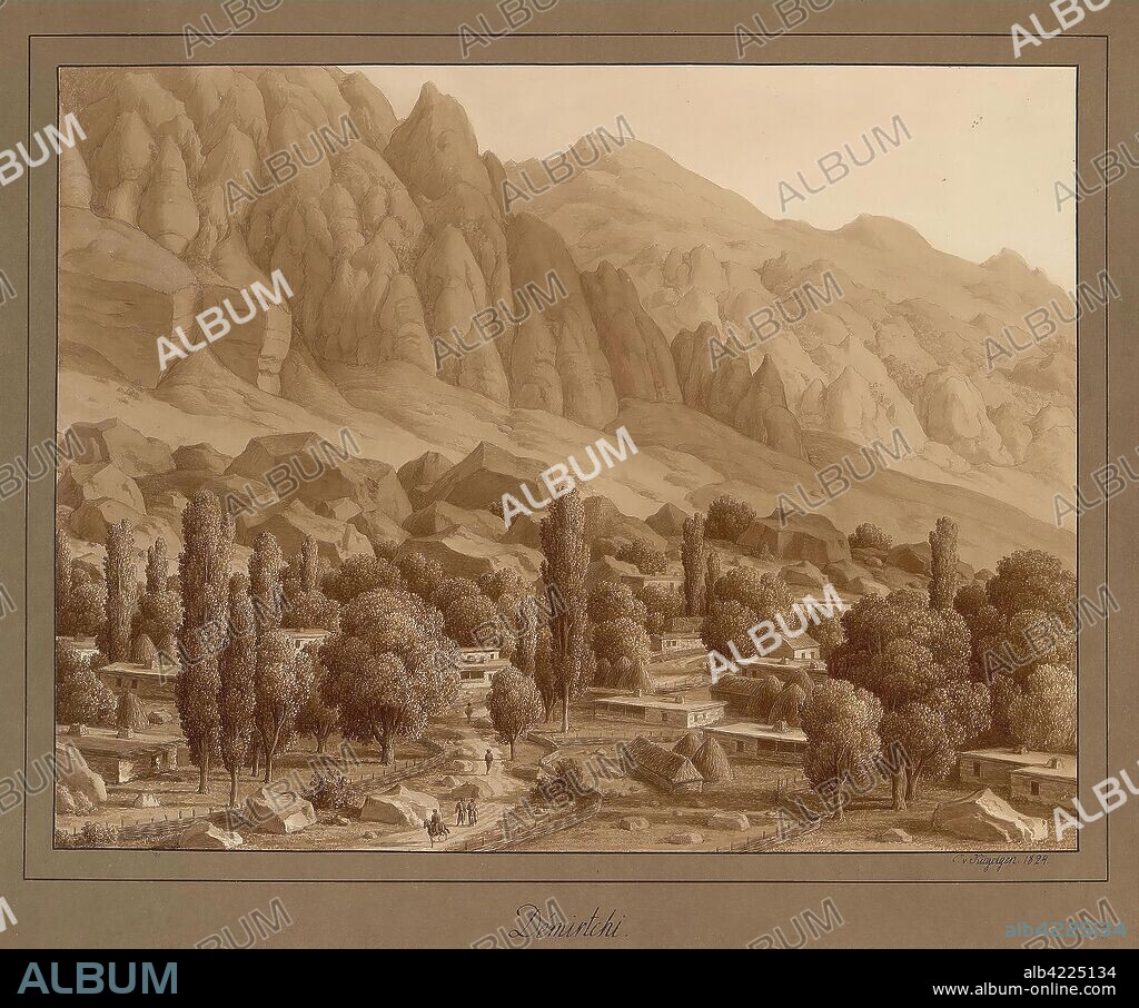 CARL FERDINAND VON KüGELGEN. 'Demirtchi'. Germany, 1824. Dimensions: 31,7x41,5 cm.