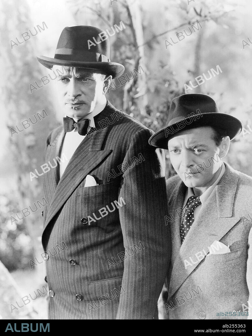 CONRAD VEIDT and PETER LORRE in ALL THROUGH THE NIGHT, 1942, directed by VINCENT SHERMAN. Copyright WARNER BROS/FIRST NATIONAL.
