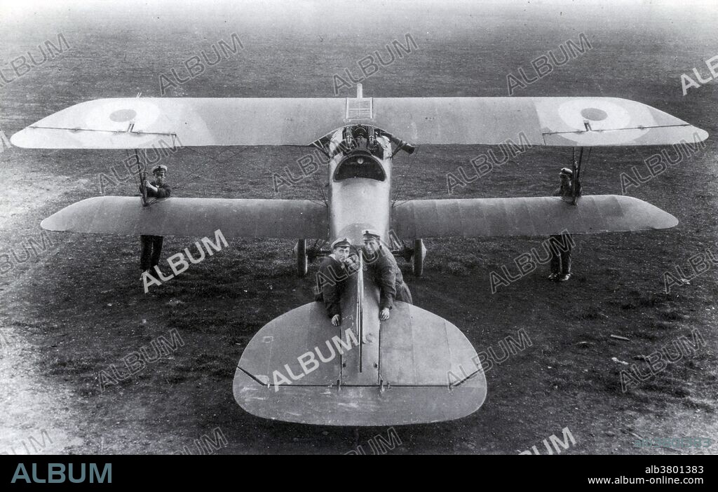 The Albatros D.III was a biplane fighter aircraft used by the Imperial German Army Air Service (LuftstreitkrÃ¤fte) and the Austro-Hungarian Air Service (Luftfahrtruppen) during WWI. The D.III was flown by many top German aces, including Manfred von Richthofen, Ernst Udet, Erich LÃ¶wenhardt, Kurt Wolff, and Karl Emil SchÃ¤fer. The D.III was considered pleasant and easy to fly, if somewhat heavy on the controls. The sesquiplane arrangement offered improved climb, maneuverability, and downward visibility compared to the preceding D.II. Like most contemporary aircraft, the D.III was prone to spinning, but recovery was straightforward. Caption: "An Albatros D.III captured by the Allies and in Allied markings while under evaluation.".