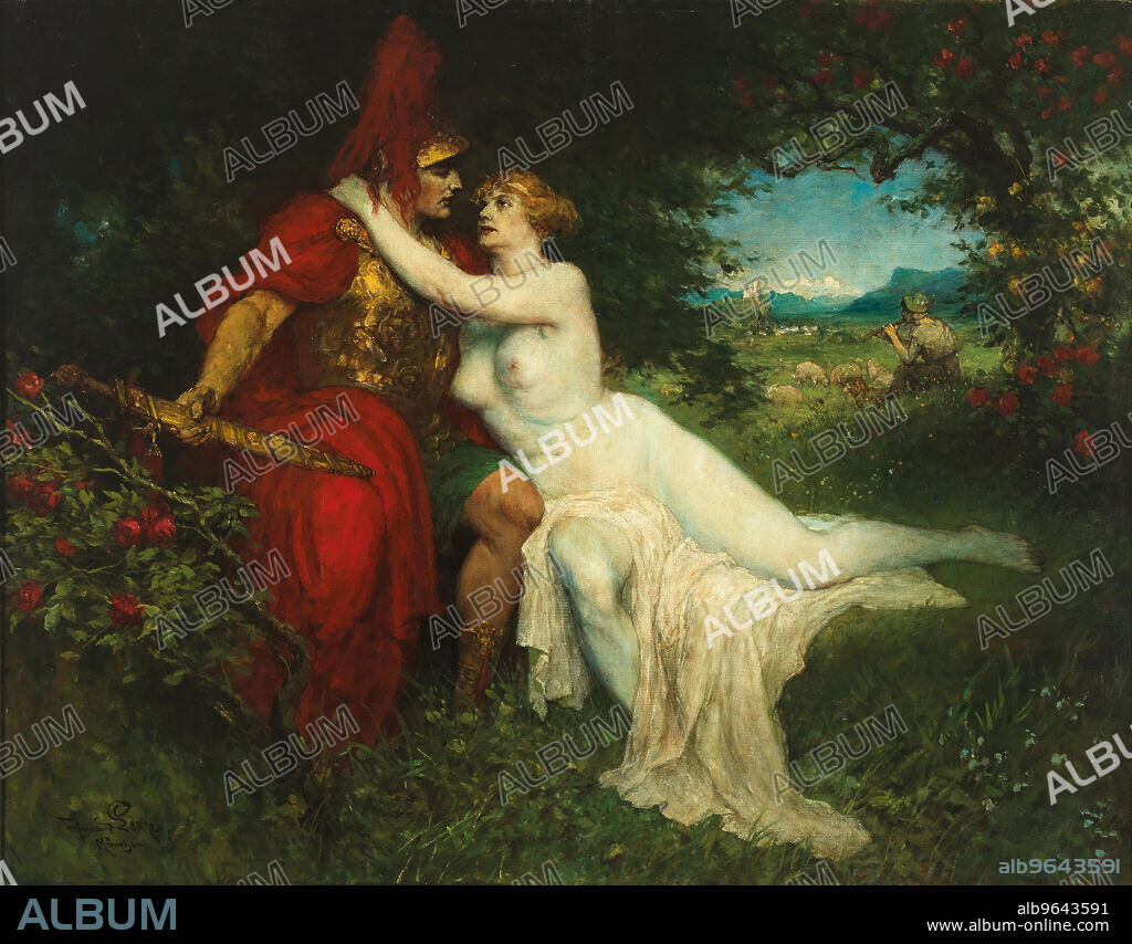 FERDINAND LEEKE. Tannhäuser and Venus in the Venusberg.