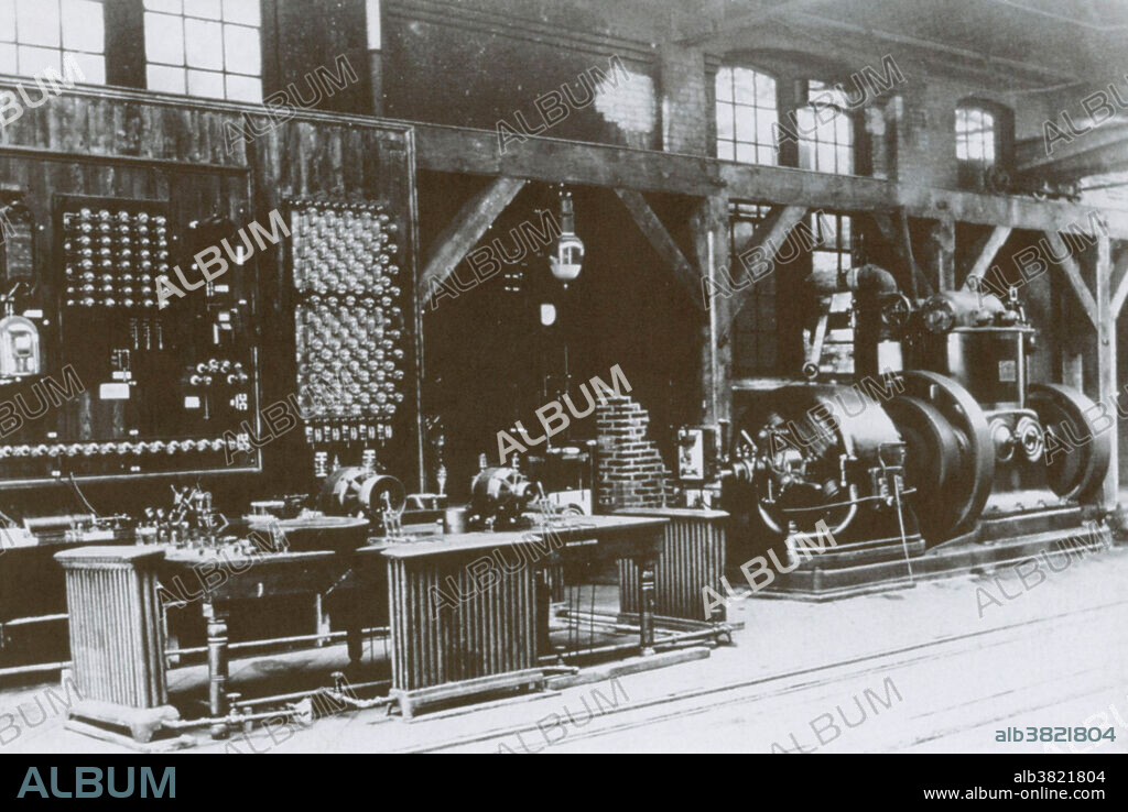 The laboratory where Nikola Tesla and George Westinghouse developed the apparatus for AC systems. George Westinghouse (1846-1914) was an American engineer and entrepreneur who enabled the growth of the railroad. He was also responsible for the hydroelectric development of Niagara Falls. Nikola Tesla was a Serbian-American scientist (1856-1943). Among other inventions, Tesla pioneered the use of modern alternating current electric power (AC) systems.