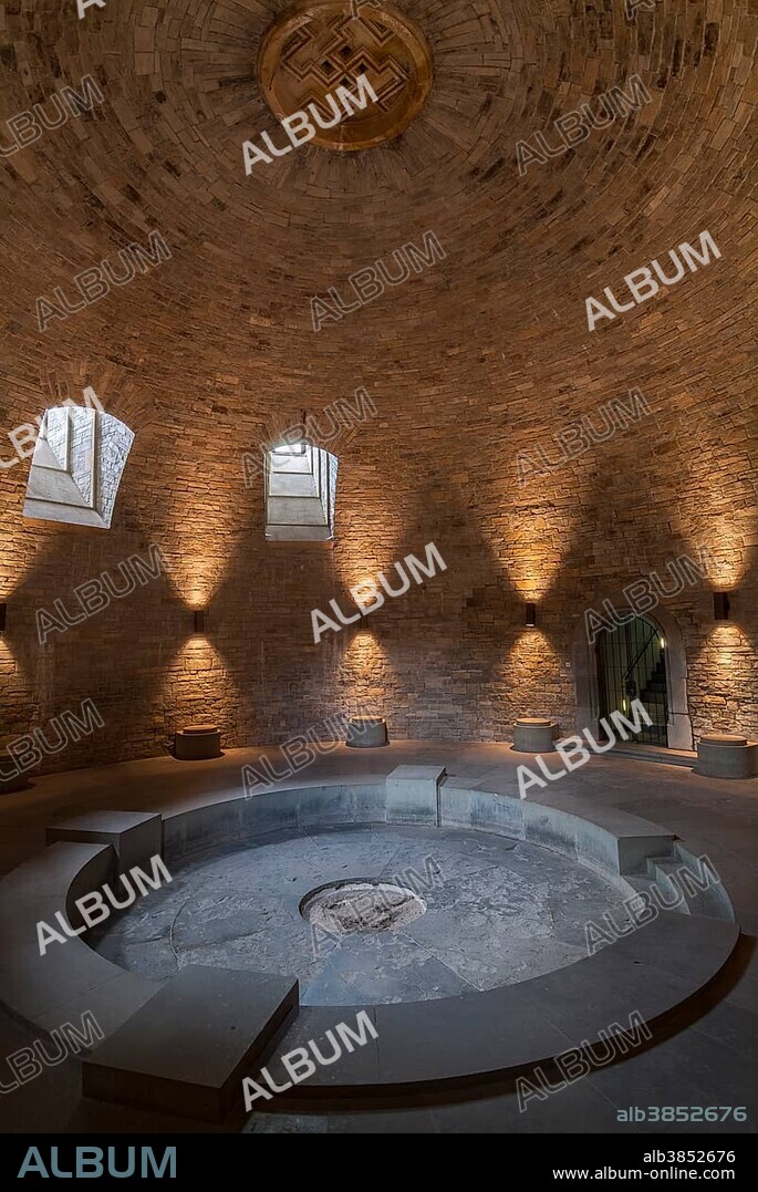 The crypt in Wewelsburg castle, 1934-45 cult-site of the SS under Himmler, now Historical Museum, Büren-Wewelsburg, Paderborn district, North Rhine-Westphalia, Germany
