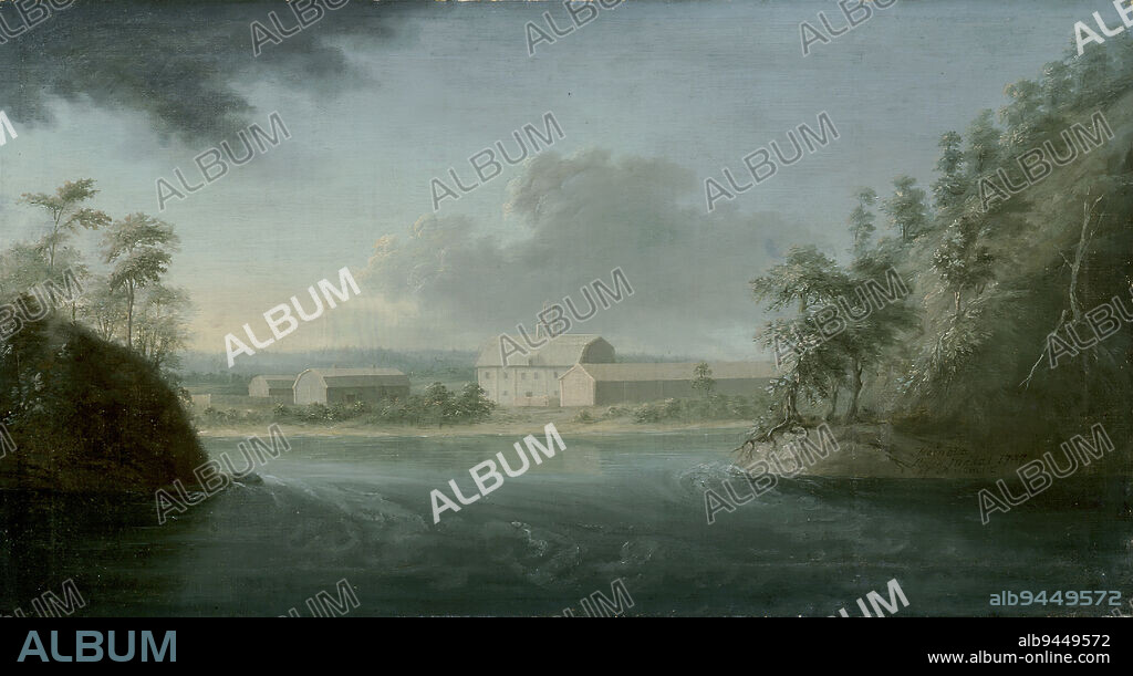 Nils Schillmark, 26.6.1745, SkellefteÃ¥, Sweden, 7.2.1804, Loviisa, Heinola and JyrÃ¤nkÃ¶ Stream, 1787, 58 Ã— 105 cm, oil, oil on canvas.