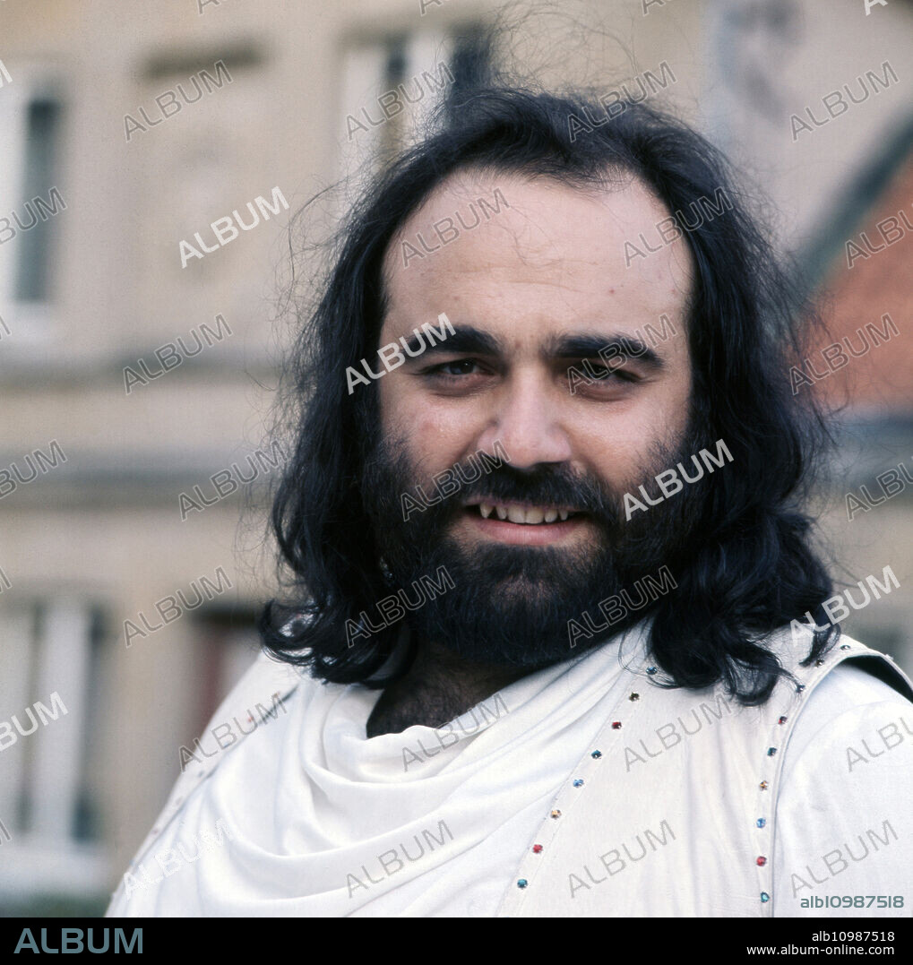 Portrait of the Greek singer Demis Roussos, circa 1976.