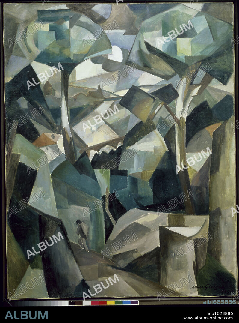 Paysage by Albert Gleizes, 1881-1953, France, Paris, Centre Georges Pompidou, French Musee National d' Art Moderne.
