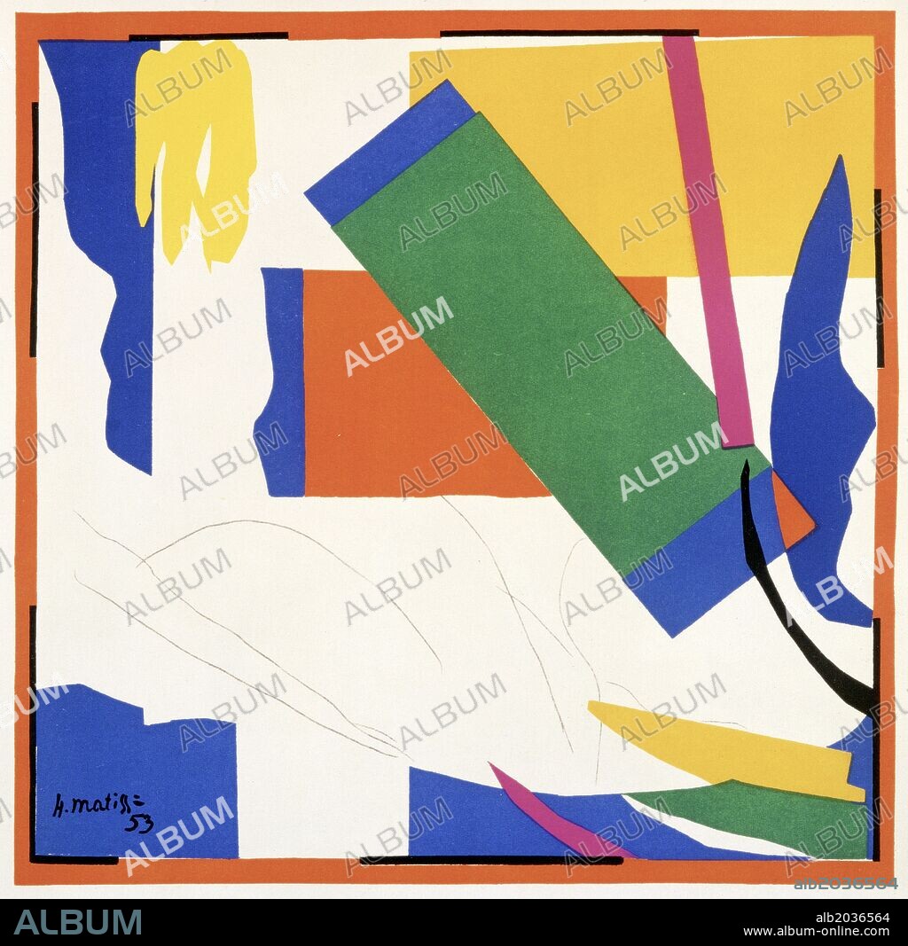 Henri Matisse / 'Recuerdo de Oceanía', 1953, Óleo sobre lienzo, 284 x 266 cm.