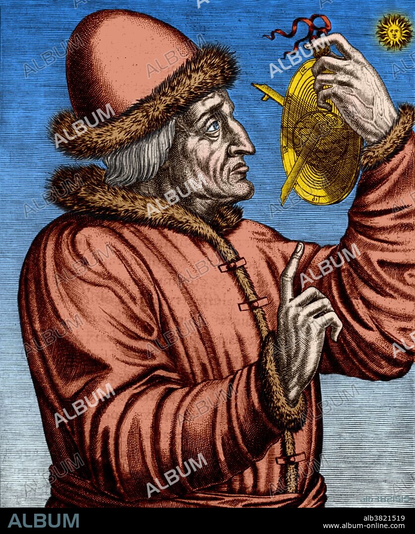 Jean de Montreuil (1354 - May 29, 1418) was a French statesman, humanist writer and politician. He studied at the College of Navarre of the University of Paris. In 1384 he travelled to Tuscany and discovered the works of Petrarch and Boccaccio. He became secretary of King Charles VI to 1390. He was among the first to invoke Salic Law as a reasoning against female succession to the throne. He used its implications to argue against the claims of Henry IV of England, who was also patron of Christine de Pizan, the female scholar with whom Montreuil often debated over the proper conduct and role of women in the monarchy and society in general. His work consists mainly of a collection of some 220 private letters, all un-inscribed, written in Latin, never published in his lifetime, and two treaties of political propaganda written in the context of the Hundred Years War. He was assassinated in Paris in 1418 during the taking of the city by the Burgundians. This image has been color enhanced.