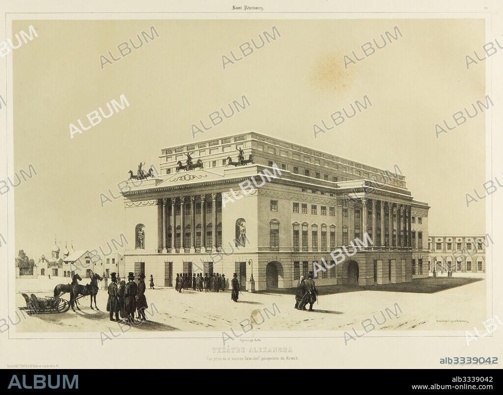 ANDRE DURAND. The Alexandrinsky Theatre in Saint Petersburg.