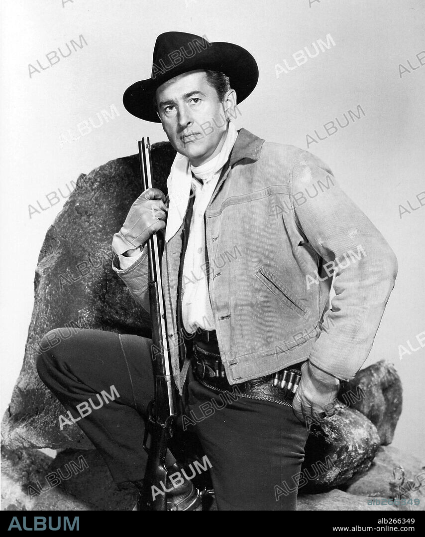 STEWART GRANGER en EL RIFLE DEL FORASTERO, 1957 (GUN GLORY), dirigida por ROY ROWLAND. Copyright M.G.M.
