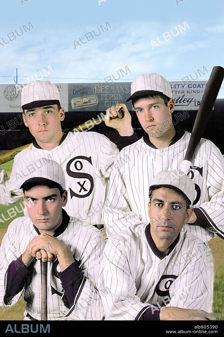 CHARLIE SHEEN, JACE ALEXANDER and JOHN CUSACK in EIGHT MEN OUT, 1988, directed by JOHN SAYLES. Copyright ORION PICTURES.