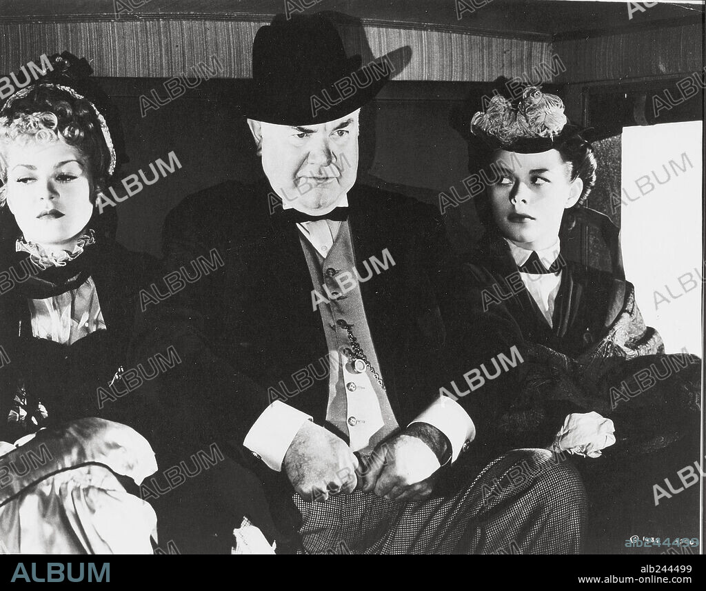BERTON CHURCHILL, CLAIRE TREVOR y LOUISE PLATT en LA DILIGENCIA, 1939 (STAGECOACH), dirigida por JOHN FORD. Copyright UNITED ARTISTS.