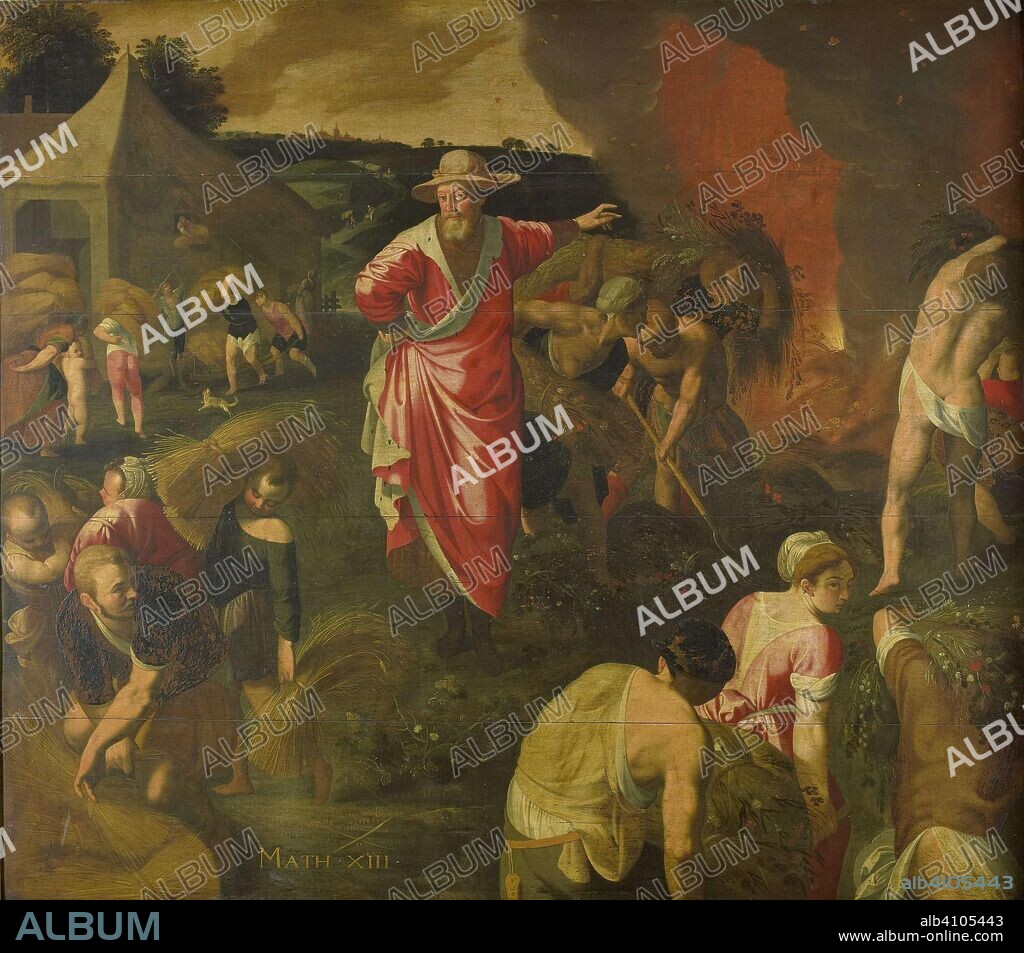 ISAAC CLAESZ. VAN SWANENBURG (ATTRIBUTED TO). Parable of the Weeds among the Wheat. Dating: 1590 - 1610. Measurements: h 129.4 cm × w 148 cm × t 1.5 cm; d 11 cm.