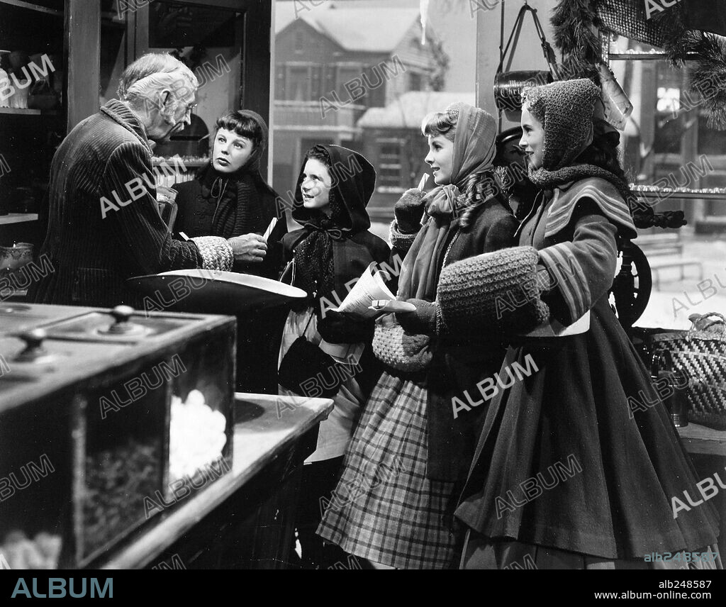 ELIZABETH TAYLOR, JANET LEIGH, JUNE ALLYSON and MARGARET O'BRIEN in LITTLE WOMEN, 1949, directed by MERVYN LEROY. Copyright M.G.M.