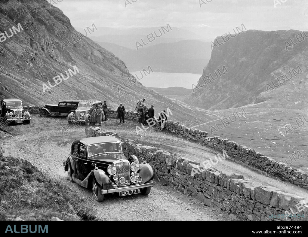 SS Jaguar Saloon 1936 2663 cc. Vehicle Reg. No.  CKX77.  Event Entry No: 89. Driver: Hand, D.S. Finished: 6th out of 33. Place: R.S.A.C. Scottish Rally. Date: 1-5.6.36.