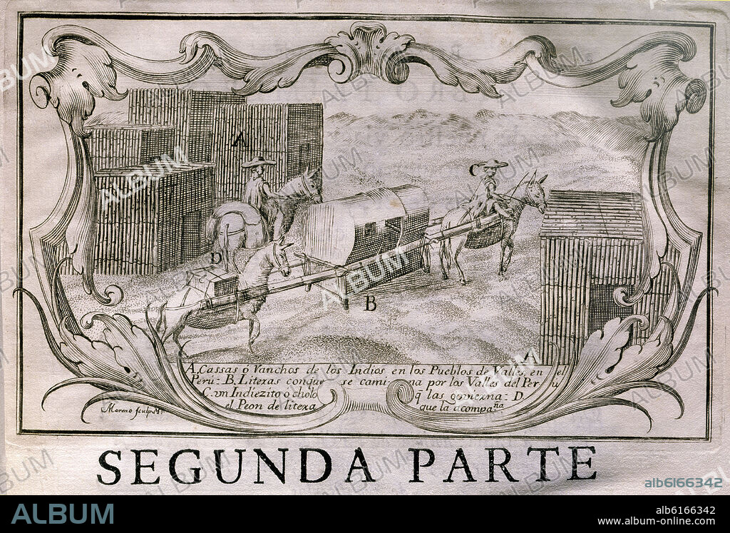 JORGE JUAN (1713-73) Y ANTONIO DE ULLOA (1716-95). NOTICIAS SECRETAS DE AMERICA (1735-1826) - LAS CASSAS O RANCHOS DE LOS INDIOS EN LOS PUEBLOS DE VALLES EN PERU - 1748.