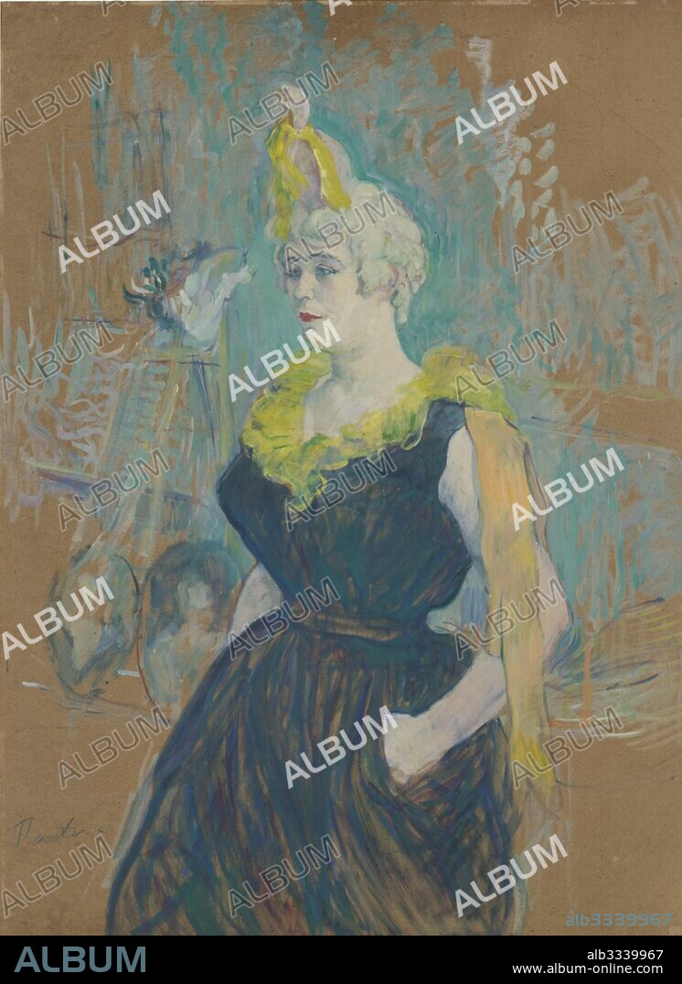 HENRI DE TOULOUSE-LAUTREC. The Clownesse Cha-U-Kao.