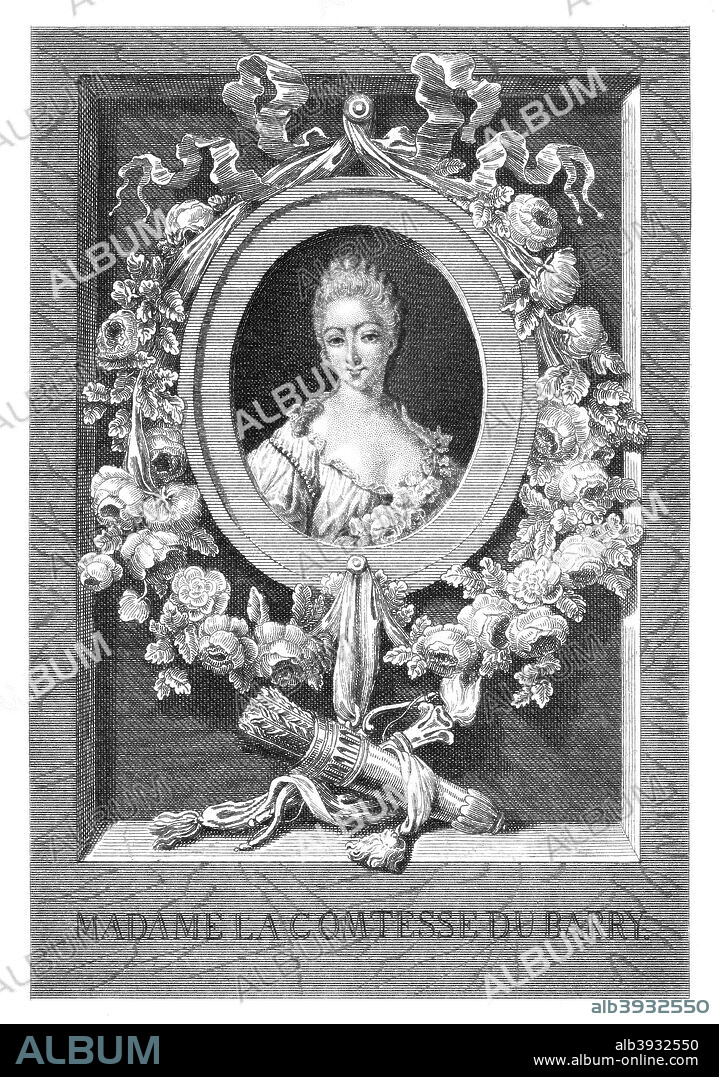 The Countess of Barry. Madame du Barry (1743-1793) was a courtesan and mistress of Louis XV of France. Her public unpopularity had a negative impact on the standing of the monarchy. Banished from court after the death of Louis XV, she was executed by guillotine as a counter-revolutionary in 1793.
