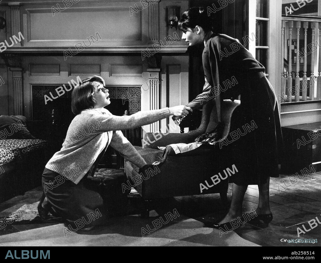 AUDREY HEPBURN and SHIRLEY MACLAINE in THE CHILDREN'S HOUR, 1961, directed by WILLIAM WYLER. Copyright UNITED ARTISTS.