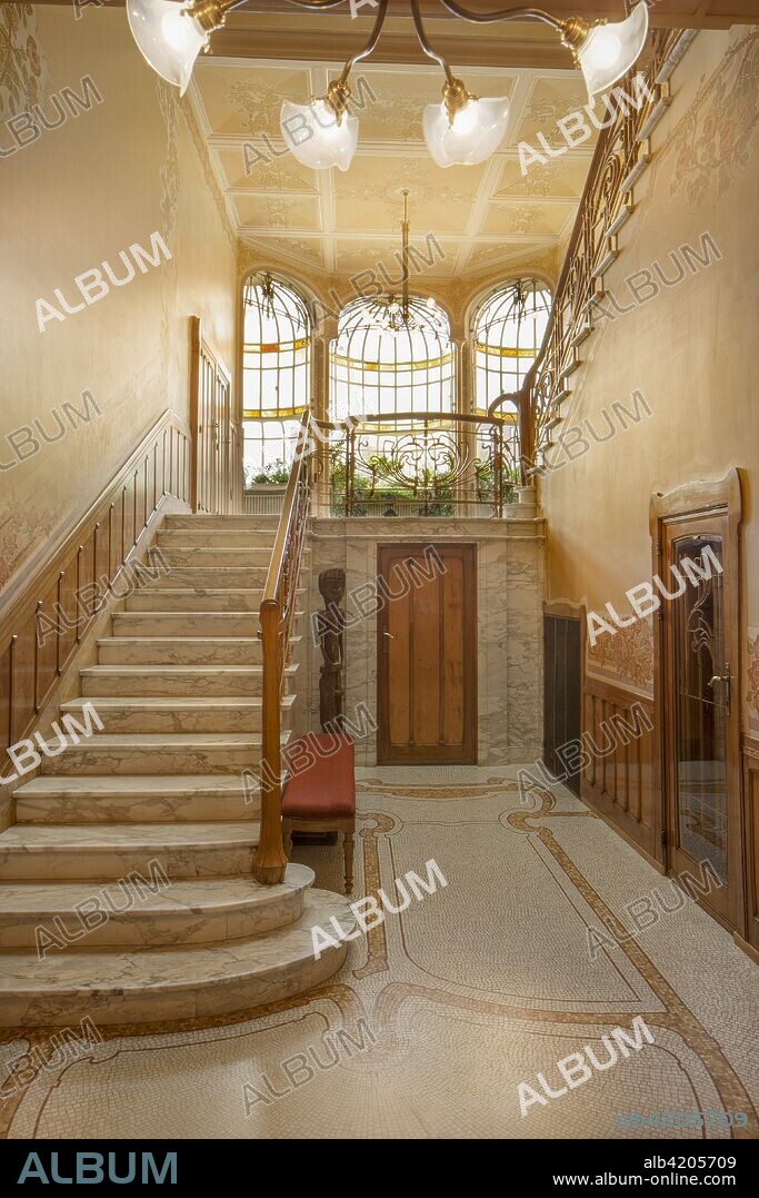 Hotel Max Hallet, 346 Avenue Louise. Victor Horta: 1906.