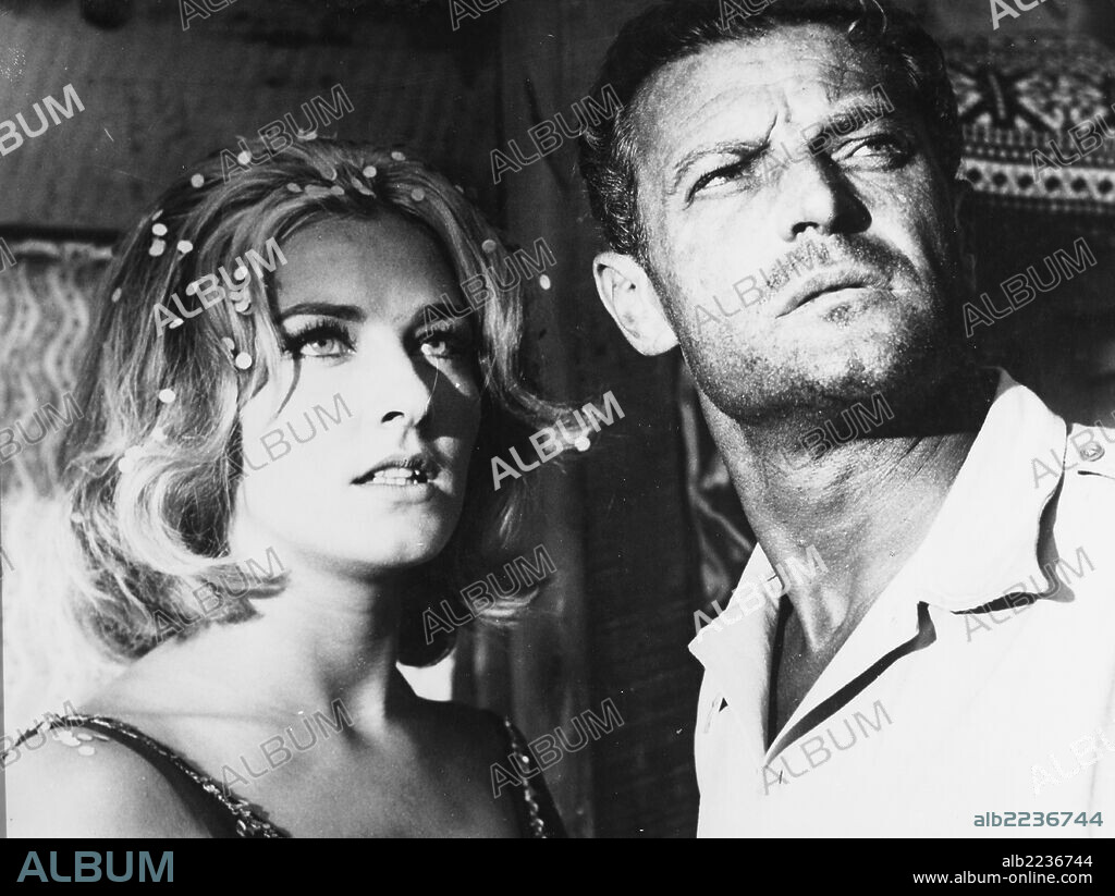 ELGA ANDERSEN and RAYMOND LOYER in THE PIONEERS, 1960 (BANDEIRANTES, OS), directed by MARCEL CAMUS. Copyright CINETEL.