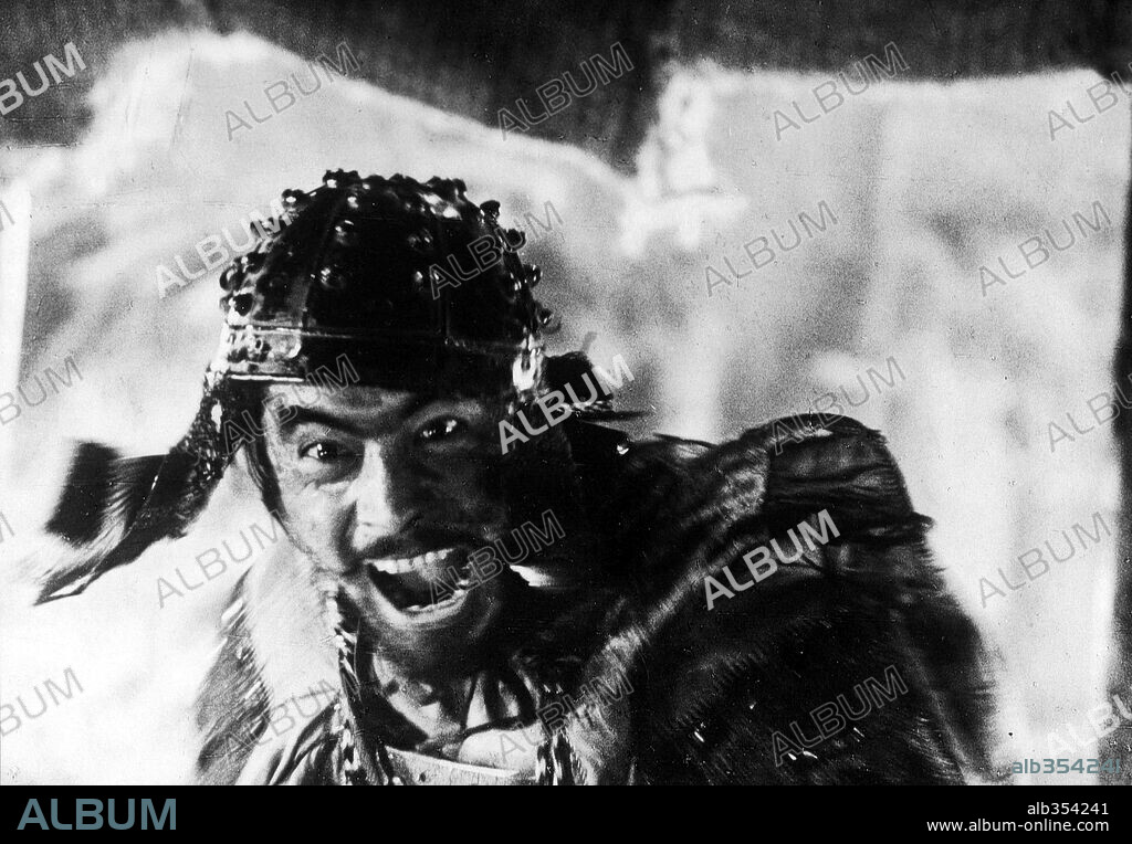 TOSHIRO MIFUNE en LOS SIETE SAMURÁIS, 1954 (SHICHININ NO SAMURAI), dirigida por AKIRA KUROSAWA. Copyright TOHO.