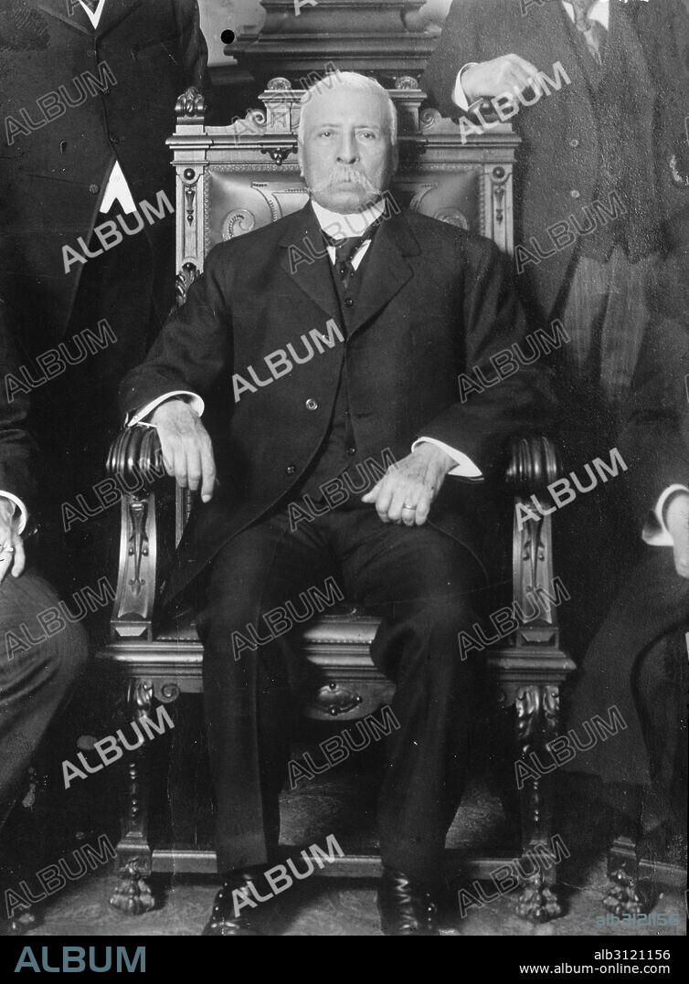 Photographic portrait of Porfirio Díaz (1830-1915) Mexican soldier, politician and former President of Mexico. Dated 1910.