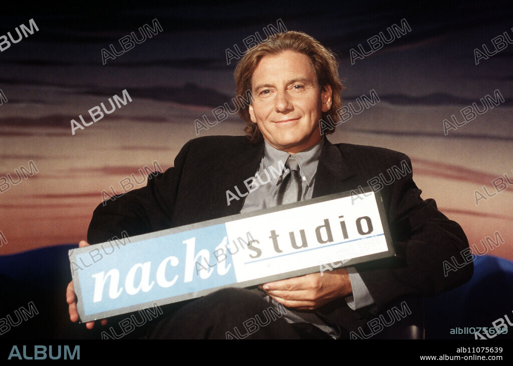 VOLKER PANZER, German journalist, hosts the ZDF Nachtstudio, 1997.
