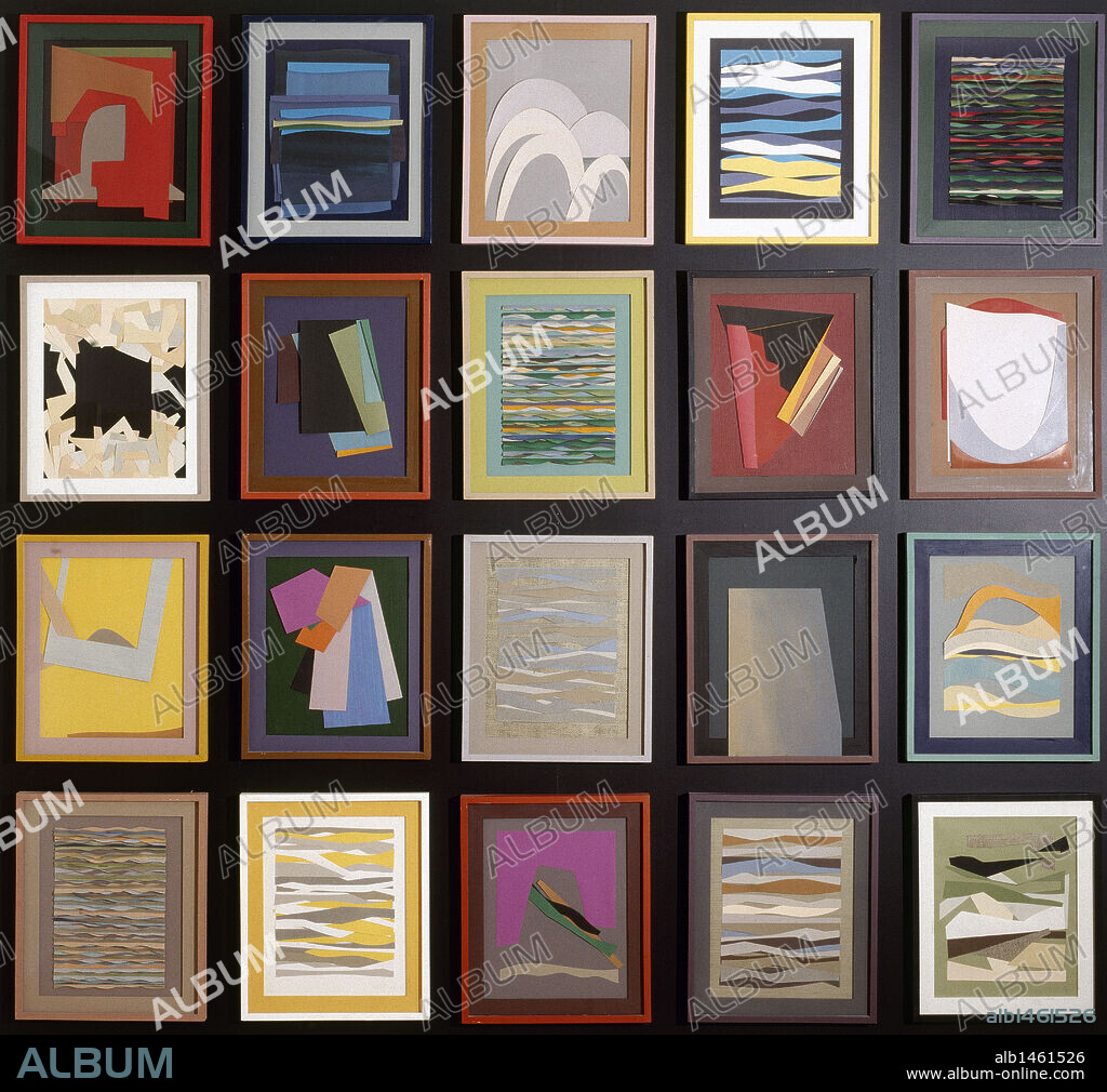 ARTE SIGLO XX. ESPAÑA. TORNER, Gustavo. Pintor español. Es uno de los fundadores del Museo de Arte Abstracto de Cuenca, junto a Gerardo Rueda y Fernando Zóbel. "PANEL". Museo de Arte Abstracto de Cuenca. Castilla-La Mancha.