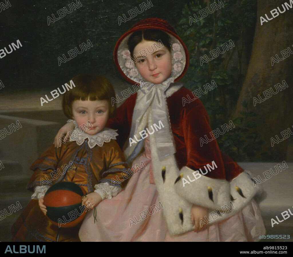 Joaquin Espalter Rull (1809-1880). Spanish painter. Manuel and Matilde Alvarez Amorós, 1853. Oil on canvas, 159 x 126 cm. Detail. Prado Museum. Madrid. Spain.