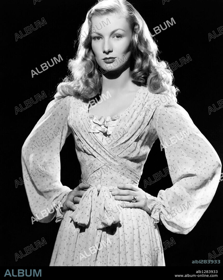 VERONICA LAKE en LA MUJER DE FUEGO, 1947 (RAMROD), dirigida por ANDRE DE TOTH. Copyright UNITED ARTISTS.