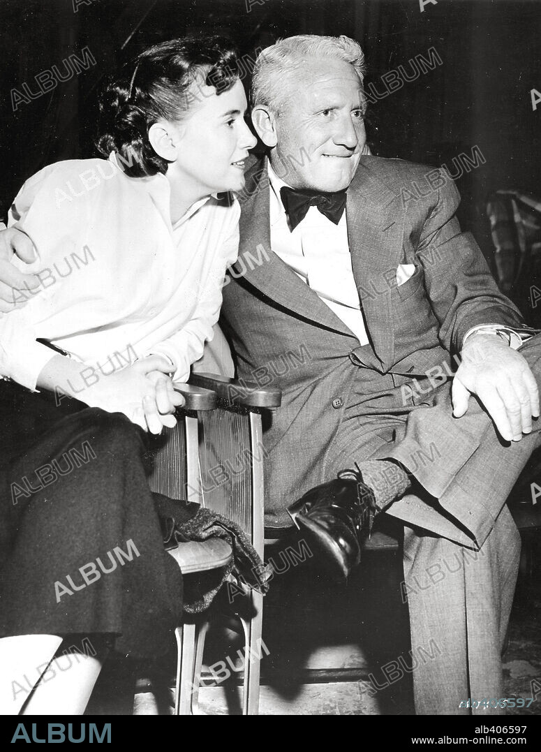 SPENCER TRACY and TERESA WRIGHT in THE ACTRESS, 1953, directed by GEORGE CUKOR. Copyright M.G.M.