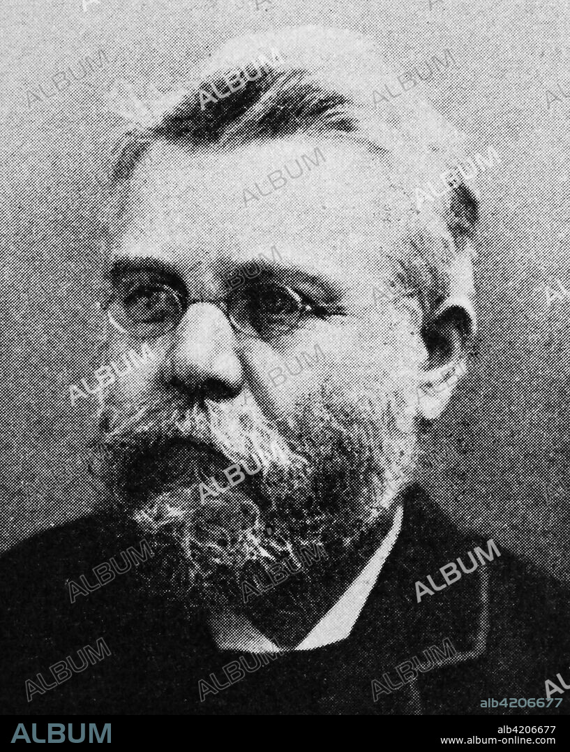 Gustav Albert Schwalbe, 1844-1916, a German anatomist and anthropologist from Quedlinburg, reproduction photo from the year 1895, digital improved.