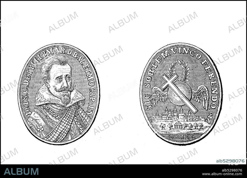 Silver medal with the portrait of Tilly, ca 1640, Berlin, Royal Coin Cabinet, Germany.