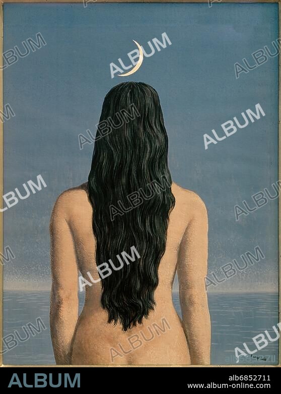 RENÉ MAGRITTE. Magritte, René (born René François Ghislain Magritte), 1898 - 1967, Belgian artist. "La Robe du soir" (The night dress), 1955. Private collection.